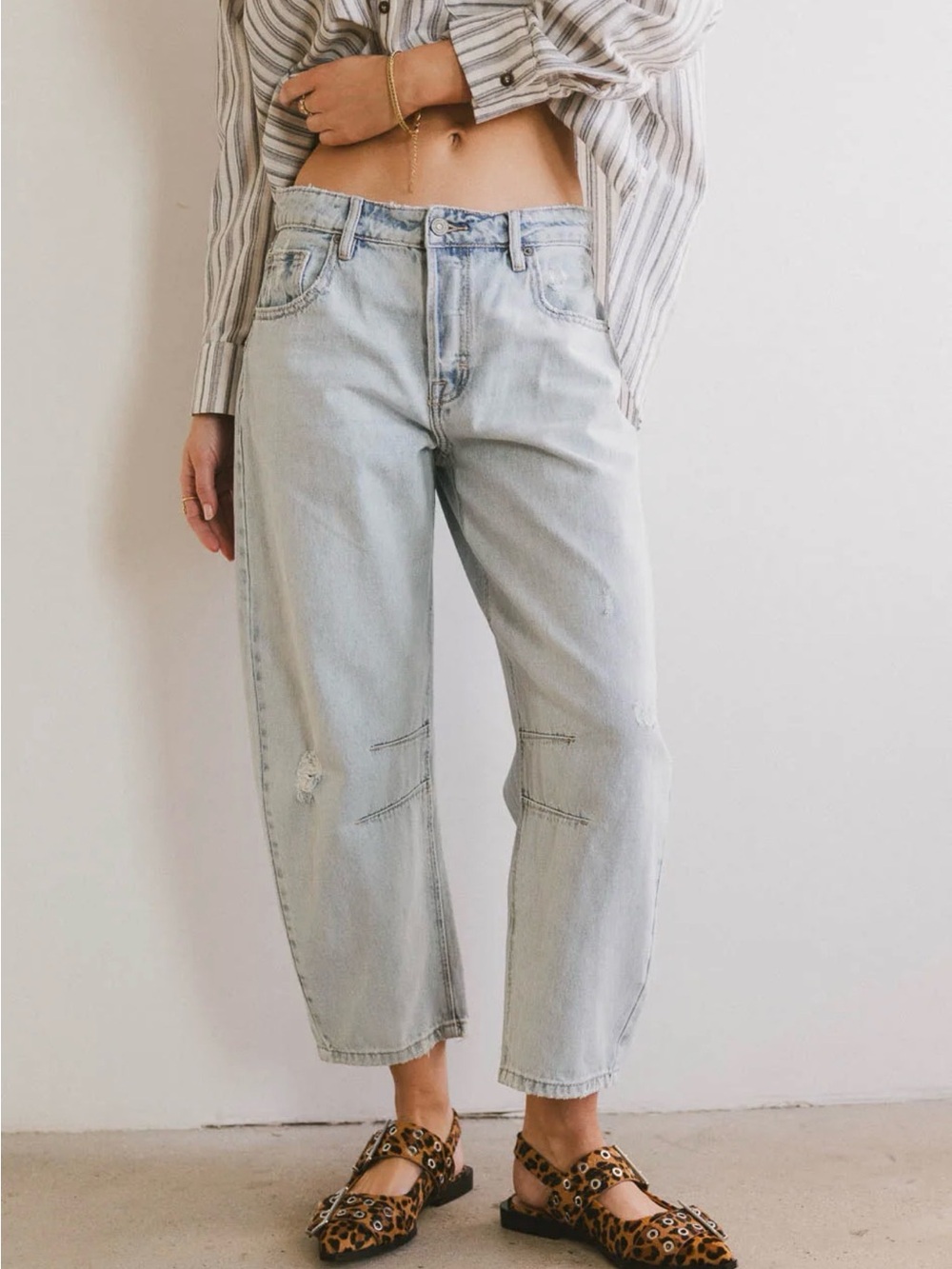 Bohme Light Wash Relaxed Barrel Women’s Jeans